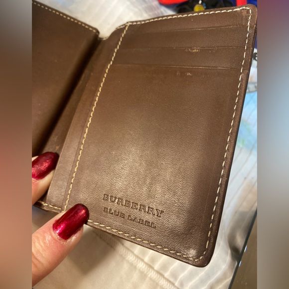 BURBERRY Womens NOVA CHECK Bifold Wallet w/snap coin pouch🔥EUC🎁Gift Idea - Picture 7 of 14